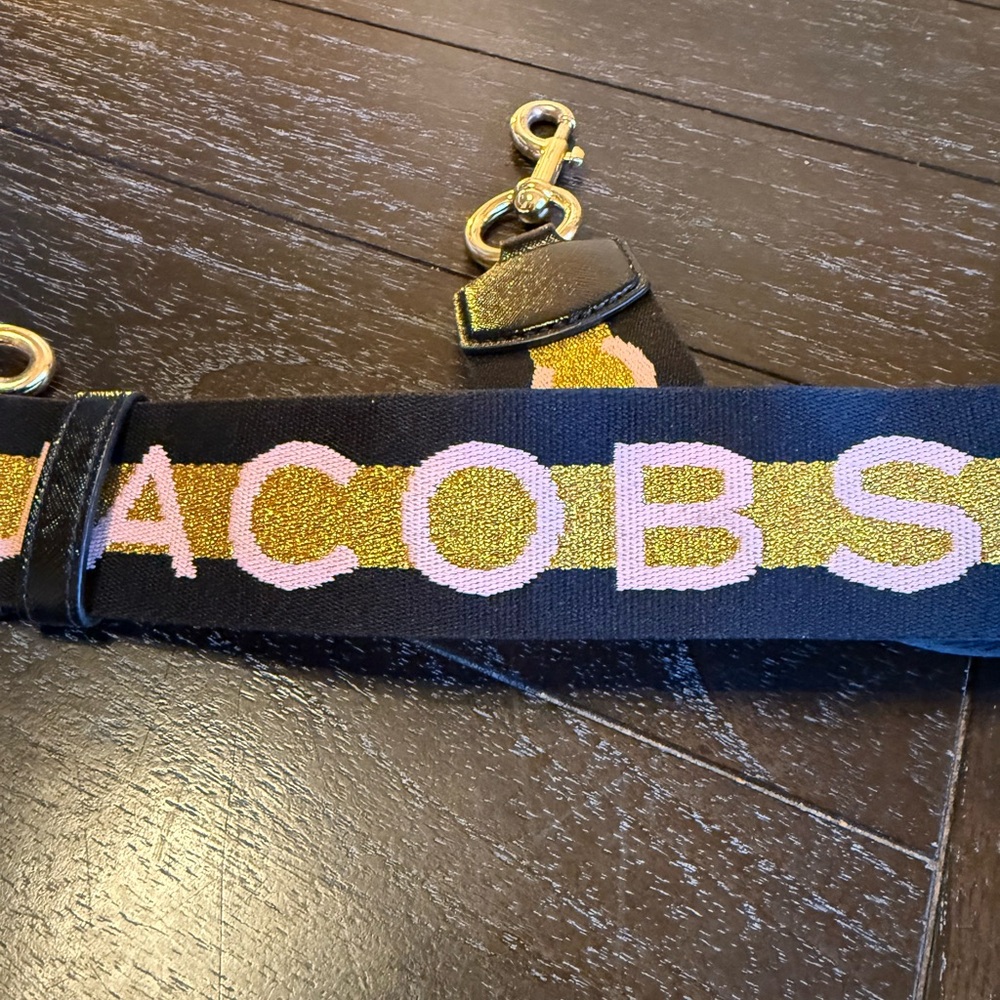 Marc Jacobs Black Strap with Gold and Pink Accents - Picture 4 of 4